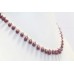 Necklace Pearl Strand Vintage Bead Ruby Freshwater Natural 1 Line Handmade B287